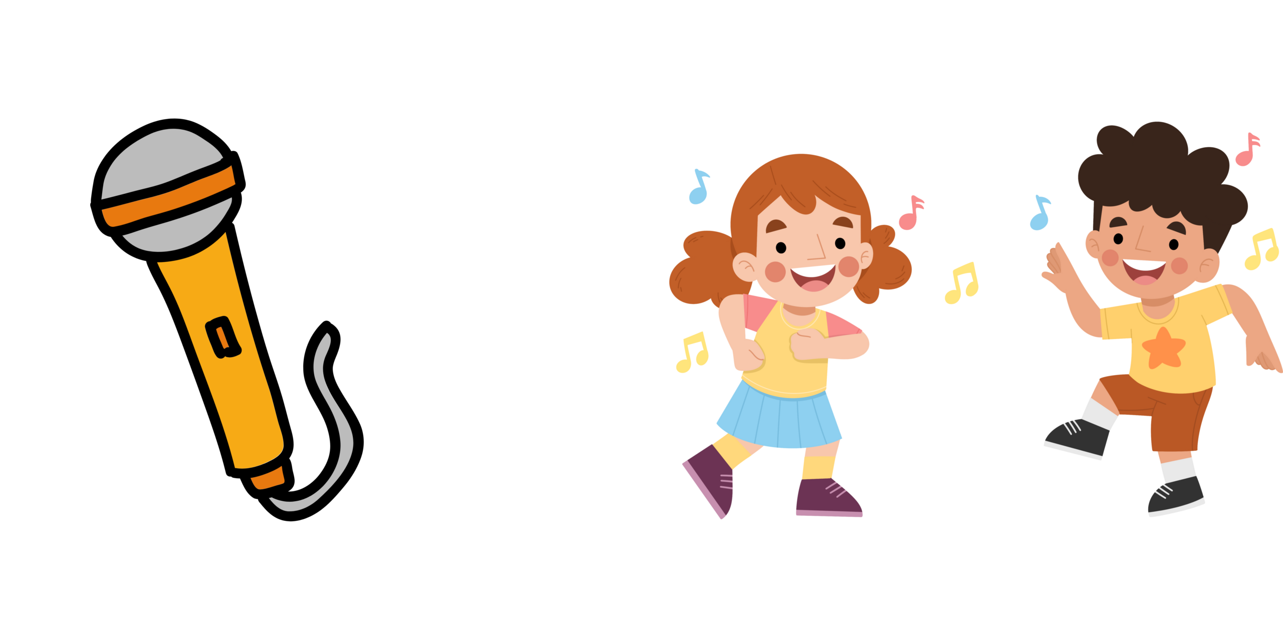 Micro et enfants qui dansent