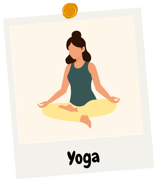 Photo illustration yoga