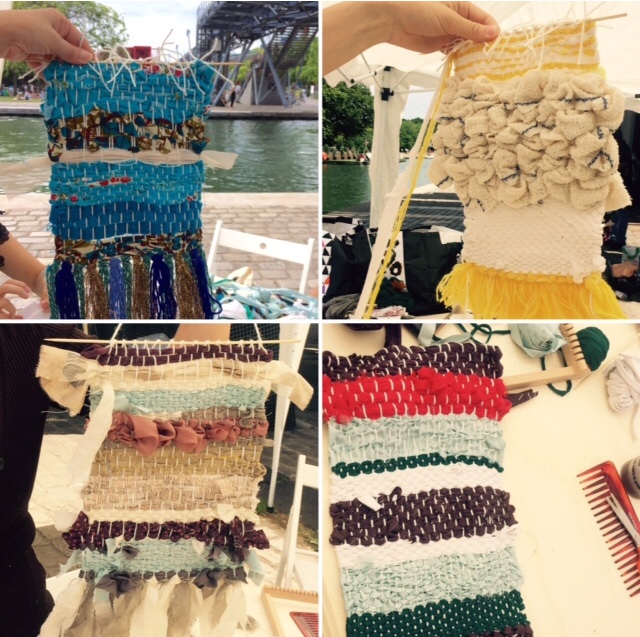 Tissage pièces en atelier tissage
